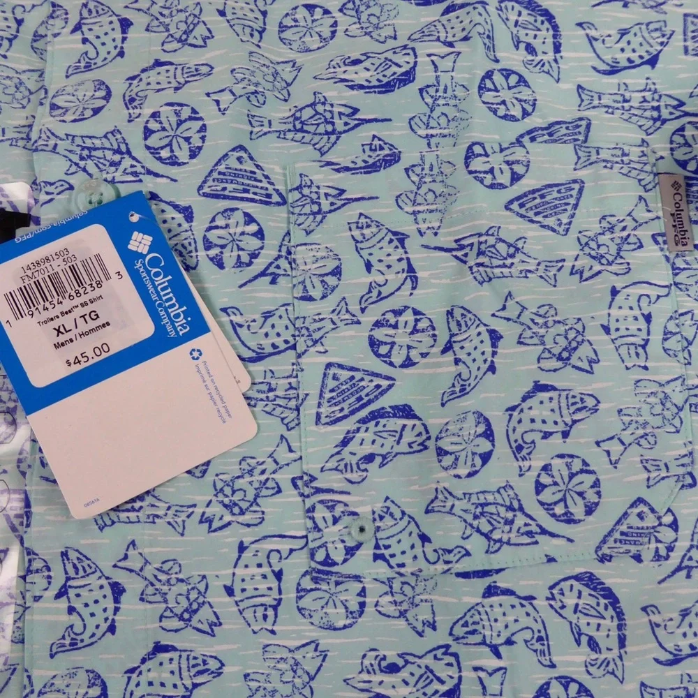 Columbia Super Slack Tide Omni Shade & Trollers Best PFG Button Up Shirt Set NWT - Picture 5 of 16